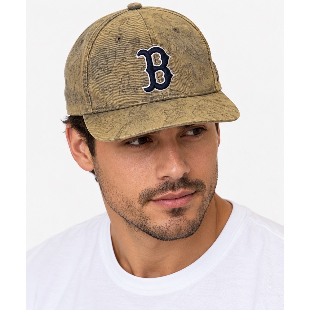 59FIFTY Boston Red Sox 59FIFY tang Faux Suede Debossed New Era Hat 7 1/4 58cm Y